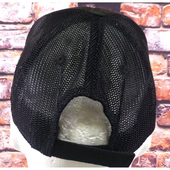 Mobil 1 Kyle Busch Motorsports Black Mesh Trucker Hat With KBM Logo - Picture 3 of 6